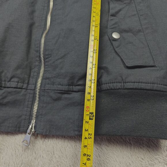 Goodfellow Tech Bomber Jacket Men's S Grey Utility Lightweight Lined Cotton - Picture 7 of 8